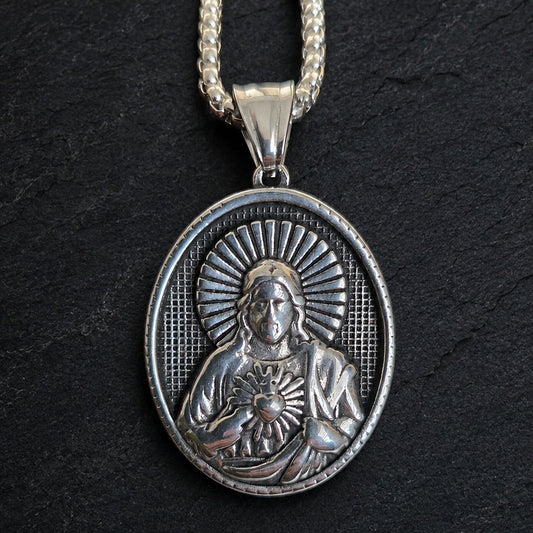 Vowryn Sacred Flame Jesus Medallion