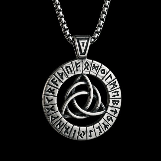 Vowryn Endless Rune Triquetra Necklace