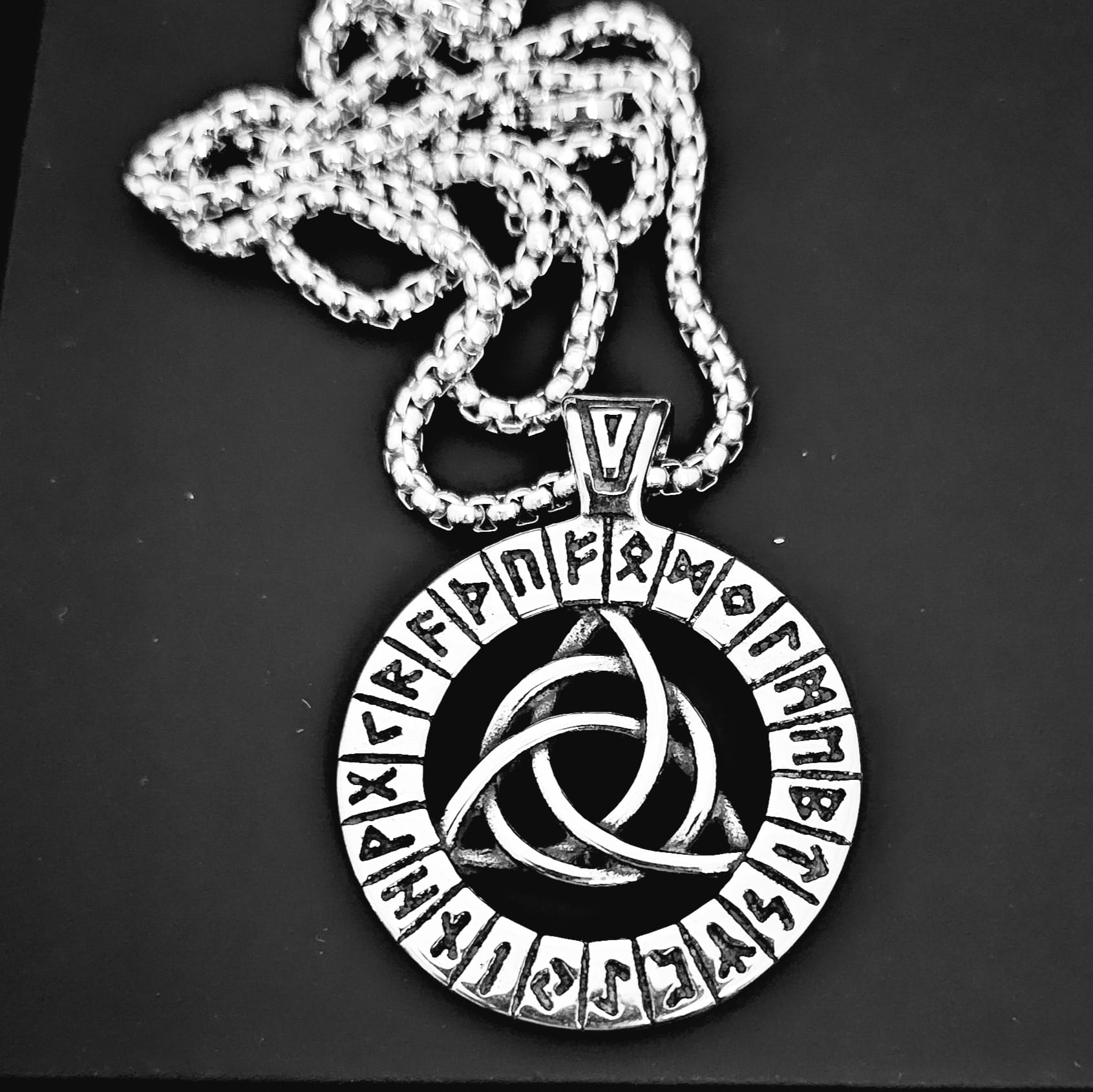 Vowryn Endless Rune Triquetra Necklace