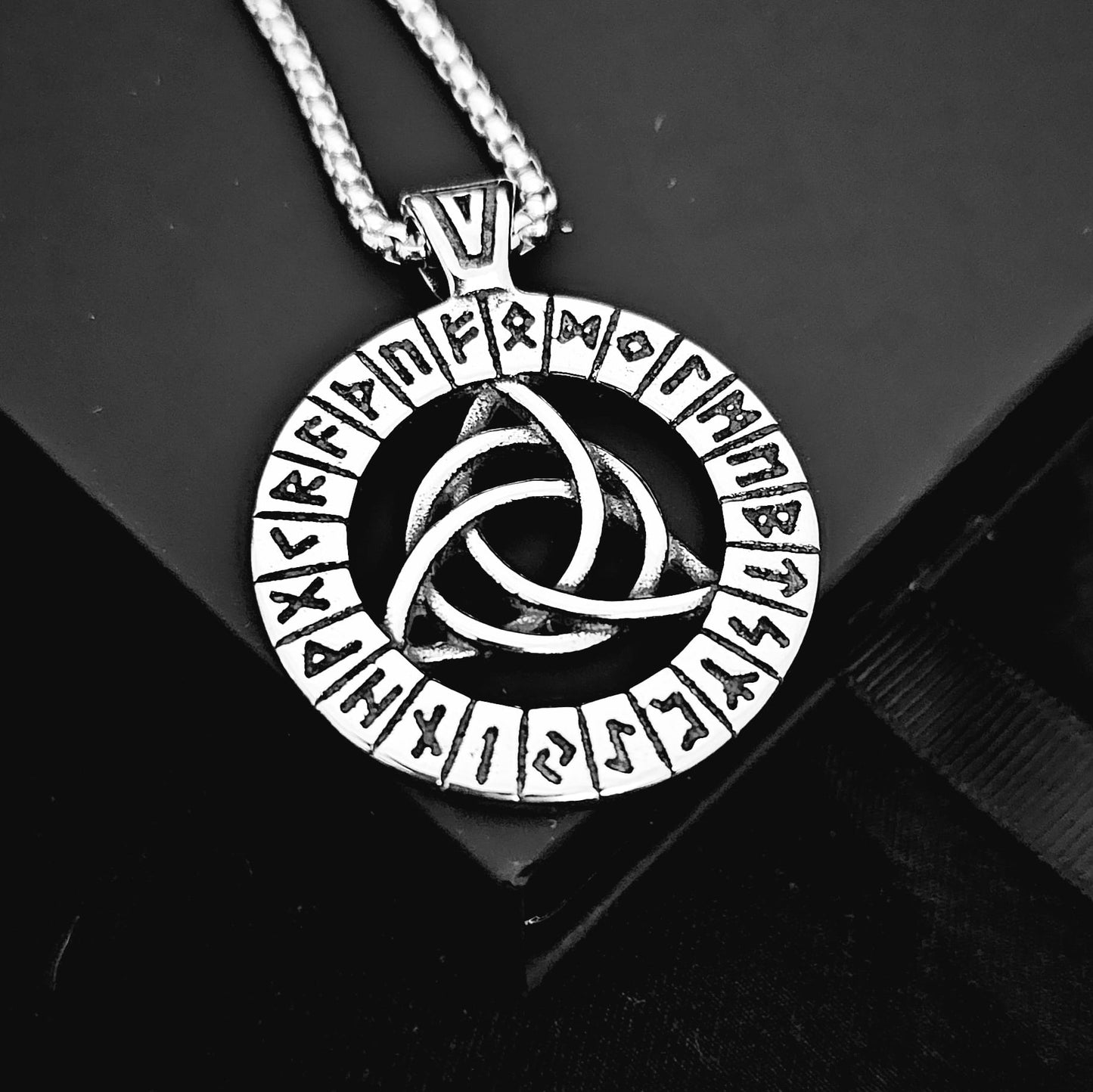 Vowryn Endless Rune Triquetra Necklace