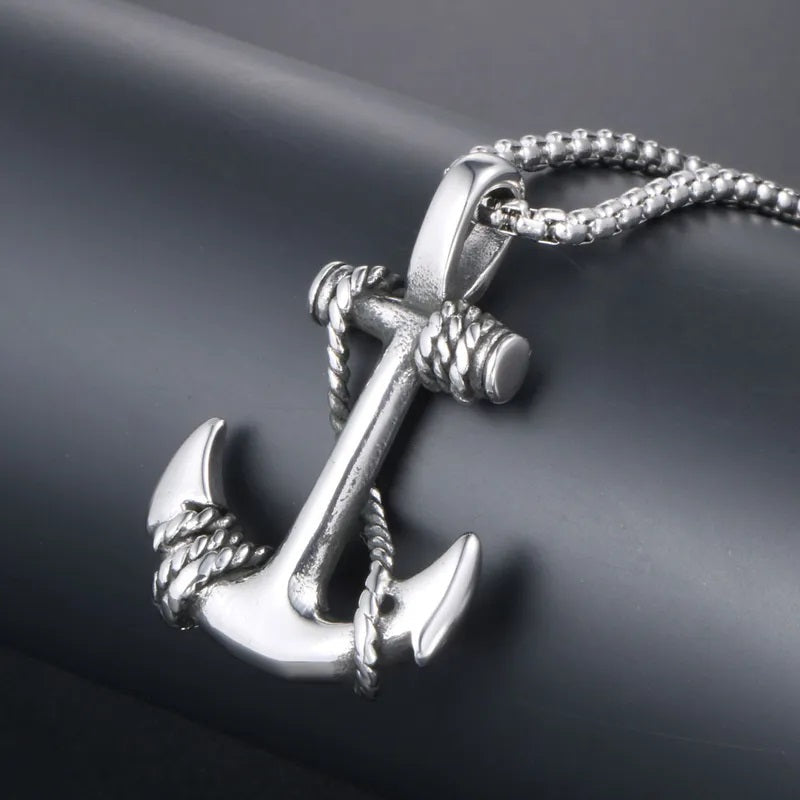 Vowryn Harbor Anchor Necklace