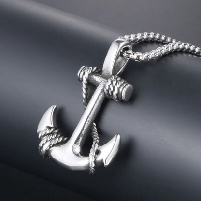 Vowryn Harbor Anchor Necklace