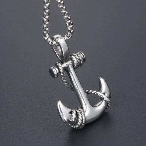 Vowryn Harbor Anchor Necklace