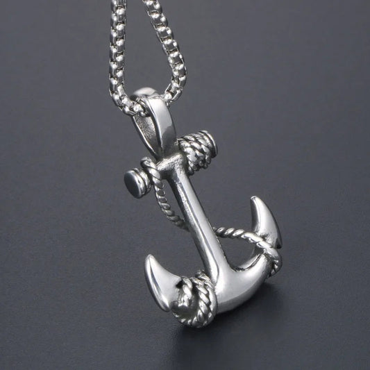 Vowryn Harbor Anchor Necklace