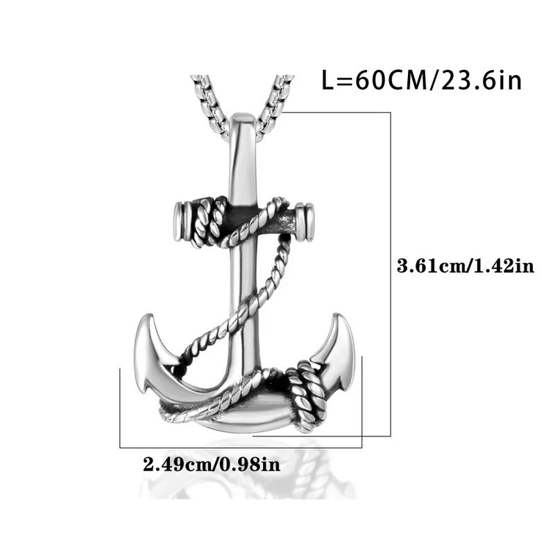 Vowryn Harbor Anchor Necklace