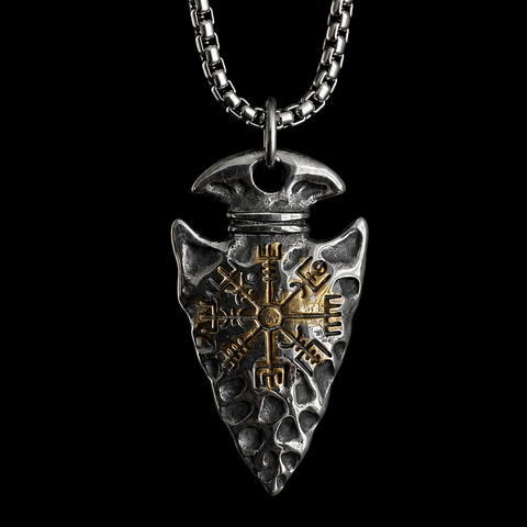 Vowryn Wayfinder Vegvisir Arrowhead Necklace