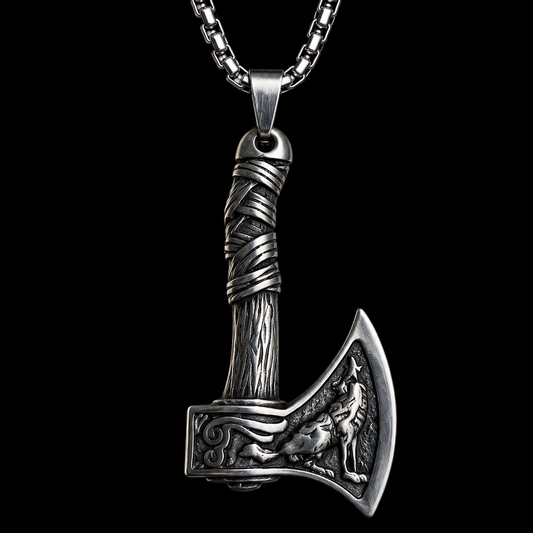 Vowryn Skeggox Viking Axe Necklace