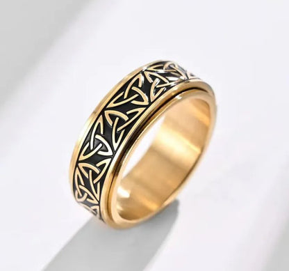 Vowryn Eternity Celtic Spinner Ring