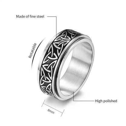 Vowryn Eternity Celtic Spinner Ring