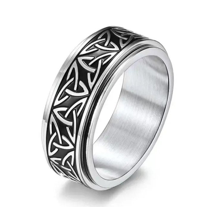 Vowryn Eternity Celtic Spinner Ring