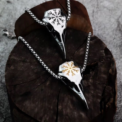 Vowryn Darkseer Raven Skull Necklace