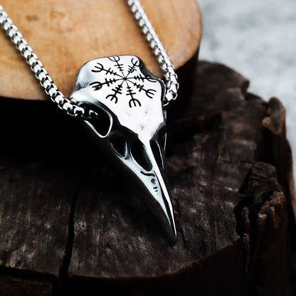 Vowryn Darkseer Raven Skull Necklace