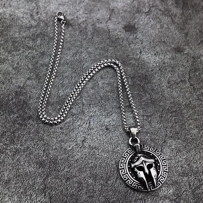 Vowryn Spartan Oath Helmet Necklace