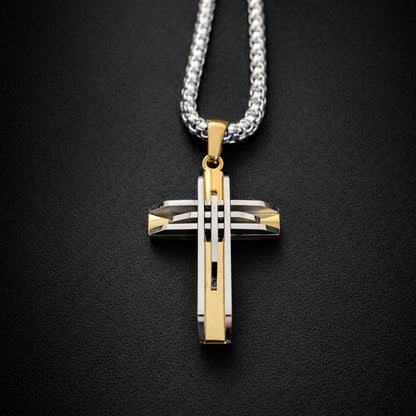 Vowryn Pureline Cross Necklace