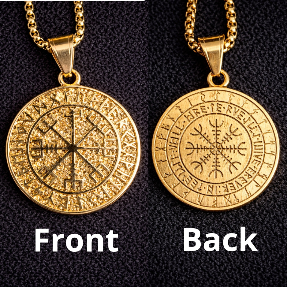 Vowryn Gilded North Vegvisir Necklace