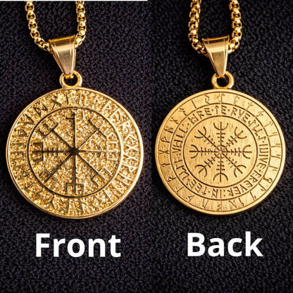 Vowryn Gilded North Vegvisir Necklace