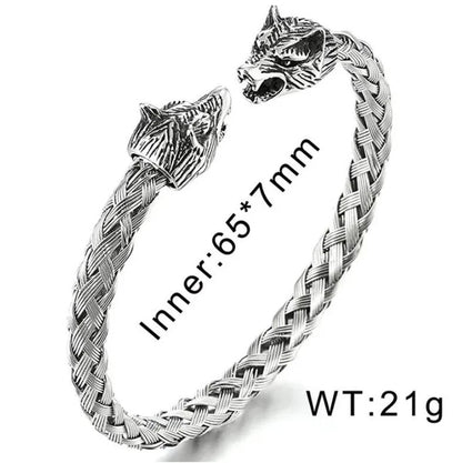 Vowryn Wolfcrest Steel Bracelet