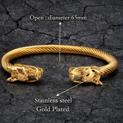 Vowryn Twin Drake Dragon Cuff