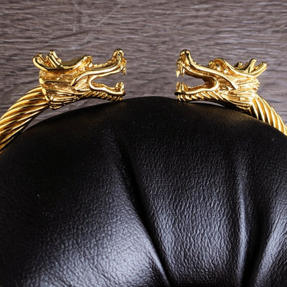 Vowryn Twin Drake Dragon Cuff