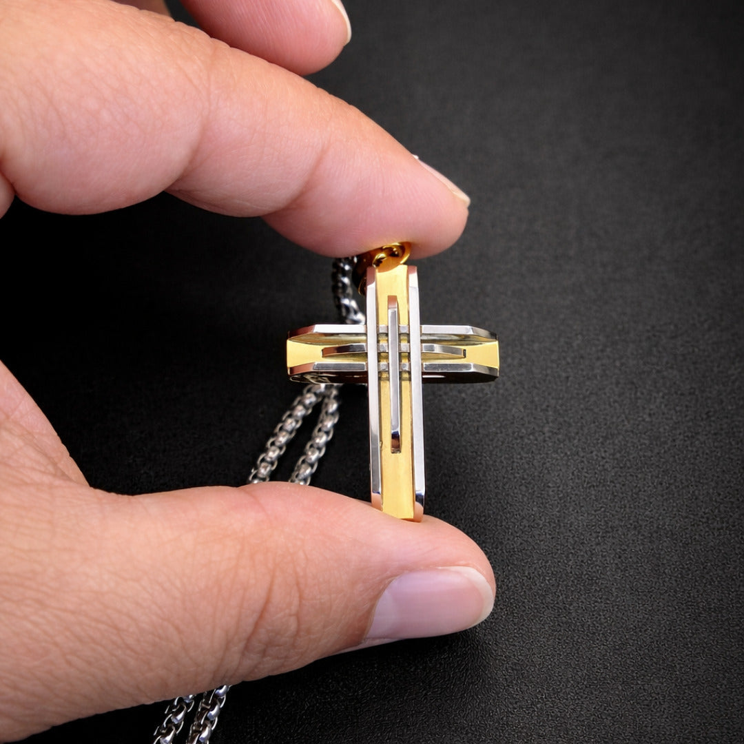 Vowryn Pureline Cross Necklace