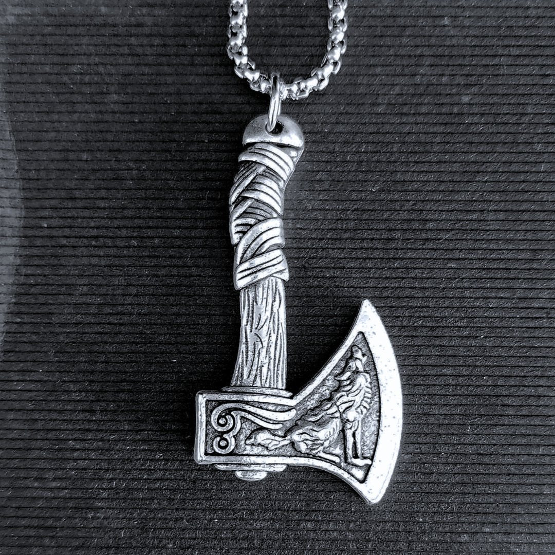 Vowryn Skeggox Viking Axe Necklace