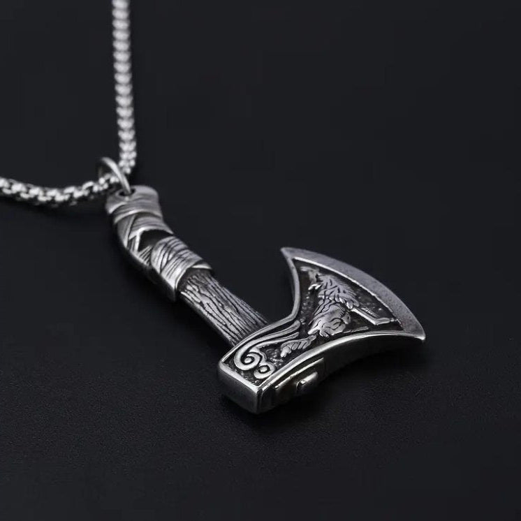 Vowryn Skeggox Viking Axe Necklace
