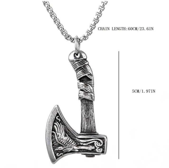 Vowryn Skeggox Viking Axe Necklace