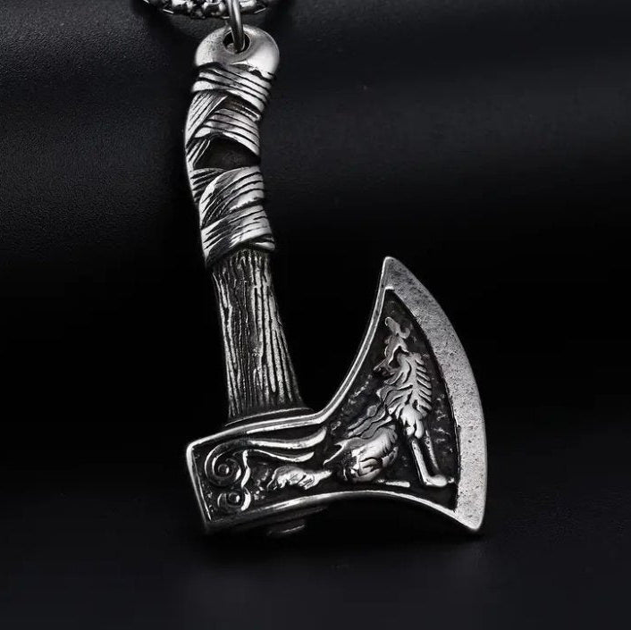Vowryn Skeggox Viking Axe Necklace