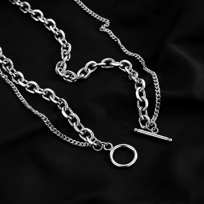 Vowryn Dual Line Chain Necklace