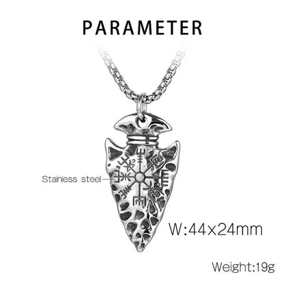 Vowryn Wayfinder Vegvisir Arrowhead Necklace