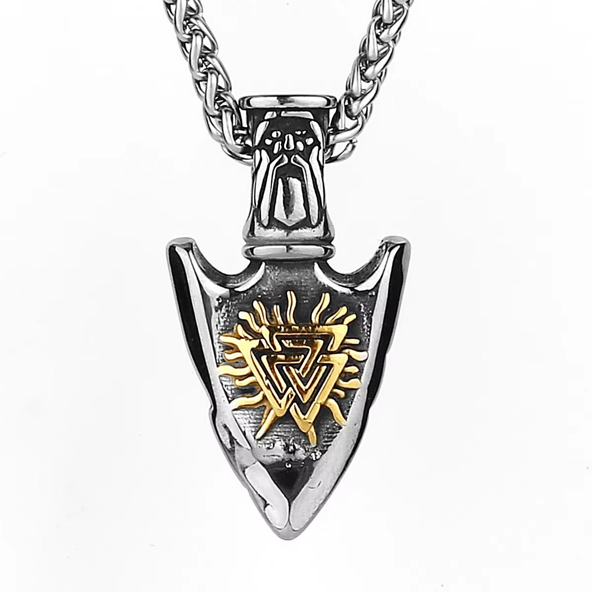 Vowryn Runepath Viking Arrow Necklace