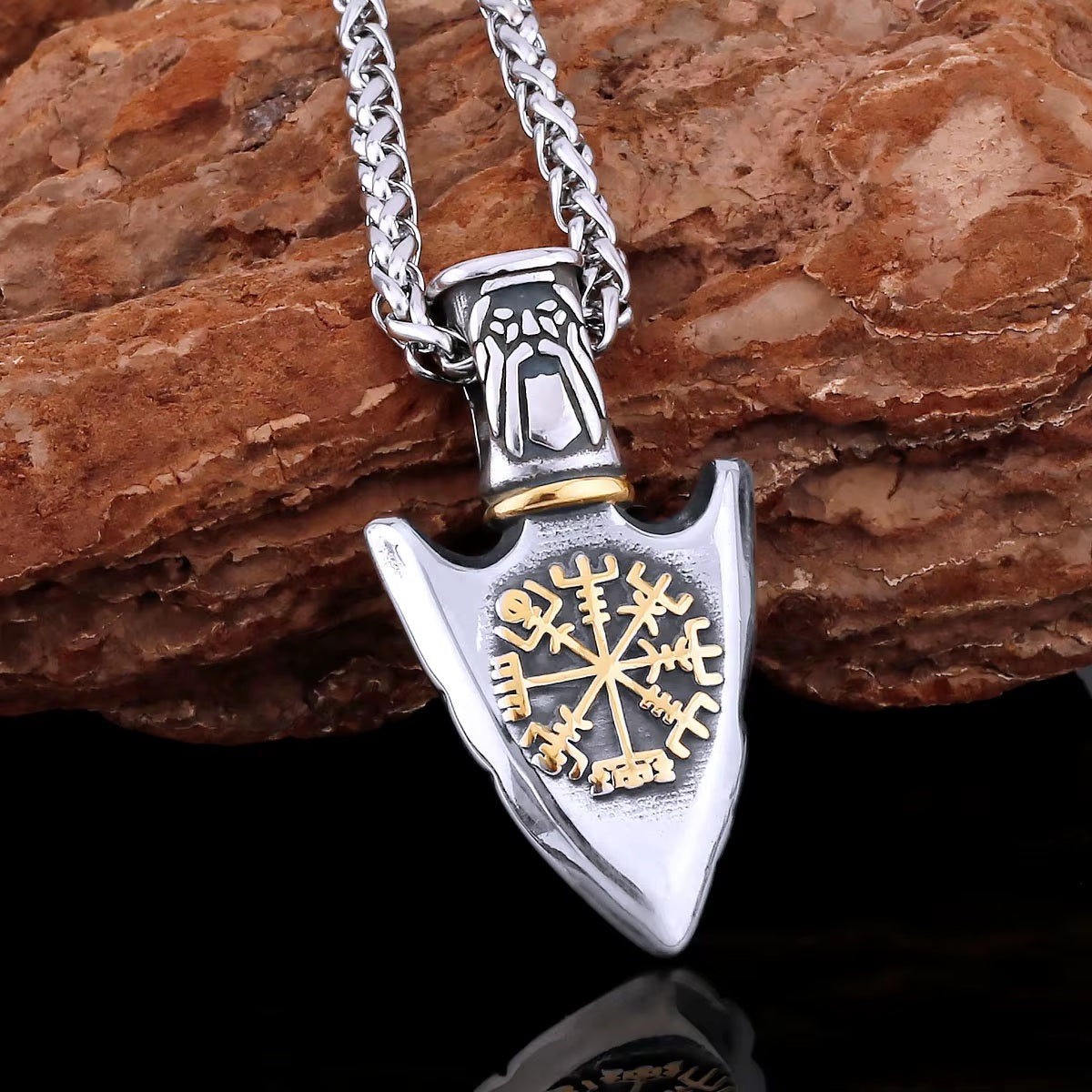 Vowryn Runepath Viking Arrow Necklace