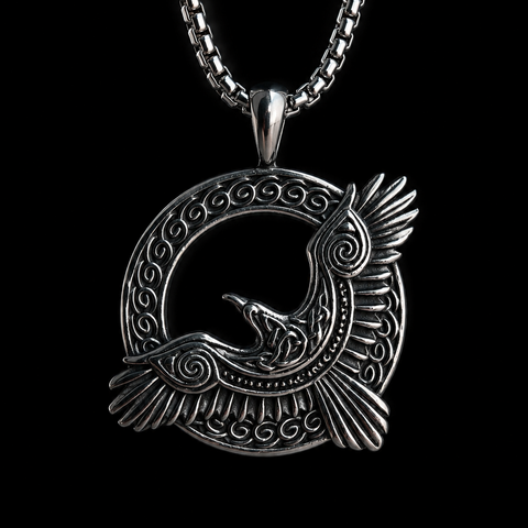 Vowryn Thoughtwing Odin Raven Necklace