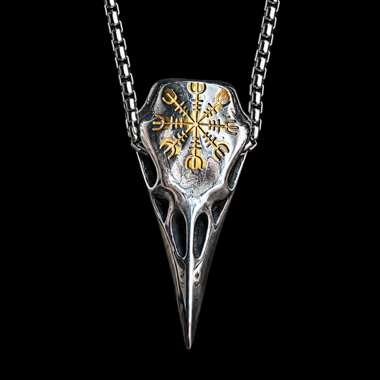 Vowryn Darkseer Raven Skull Necklace