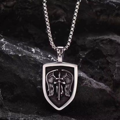 Vowryn Seraph Sword & Wings Necklace