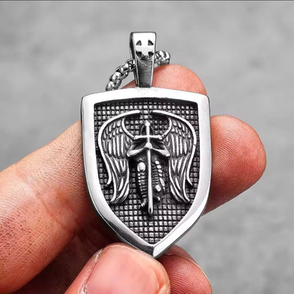 Vowryn Seraph Sword & Wings Necklace