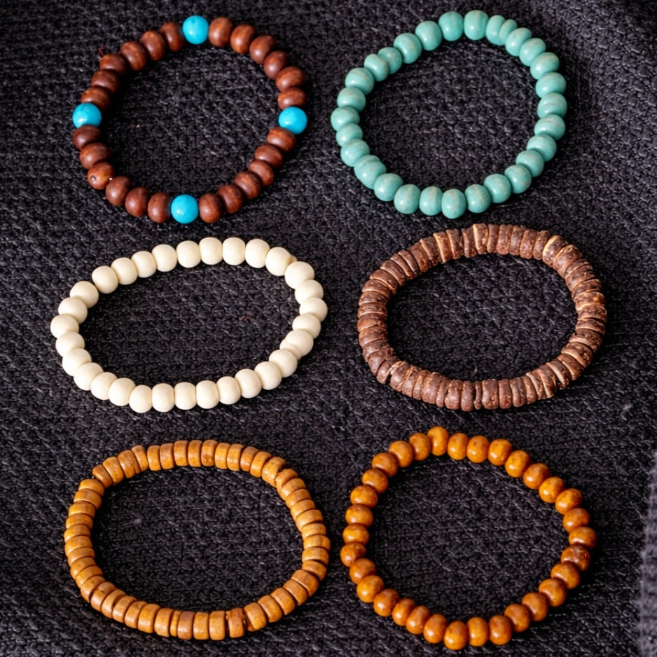 Vowryn Earthstone Six Bracelet Set