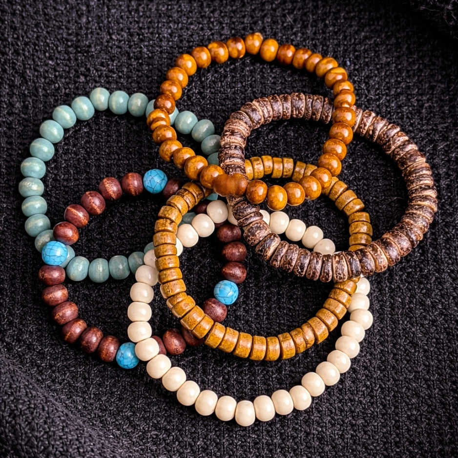 Vowryn Earthstone Six Bracelet Set