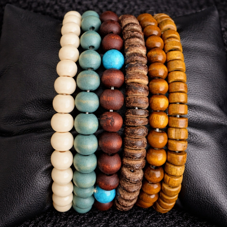 Vowryn Earthstone Six Bracelet Set