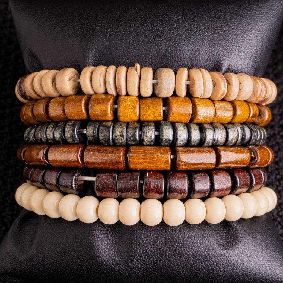 Vowryn Timber Six Bracelet Set