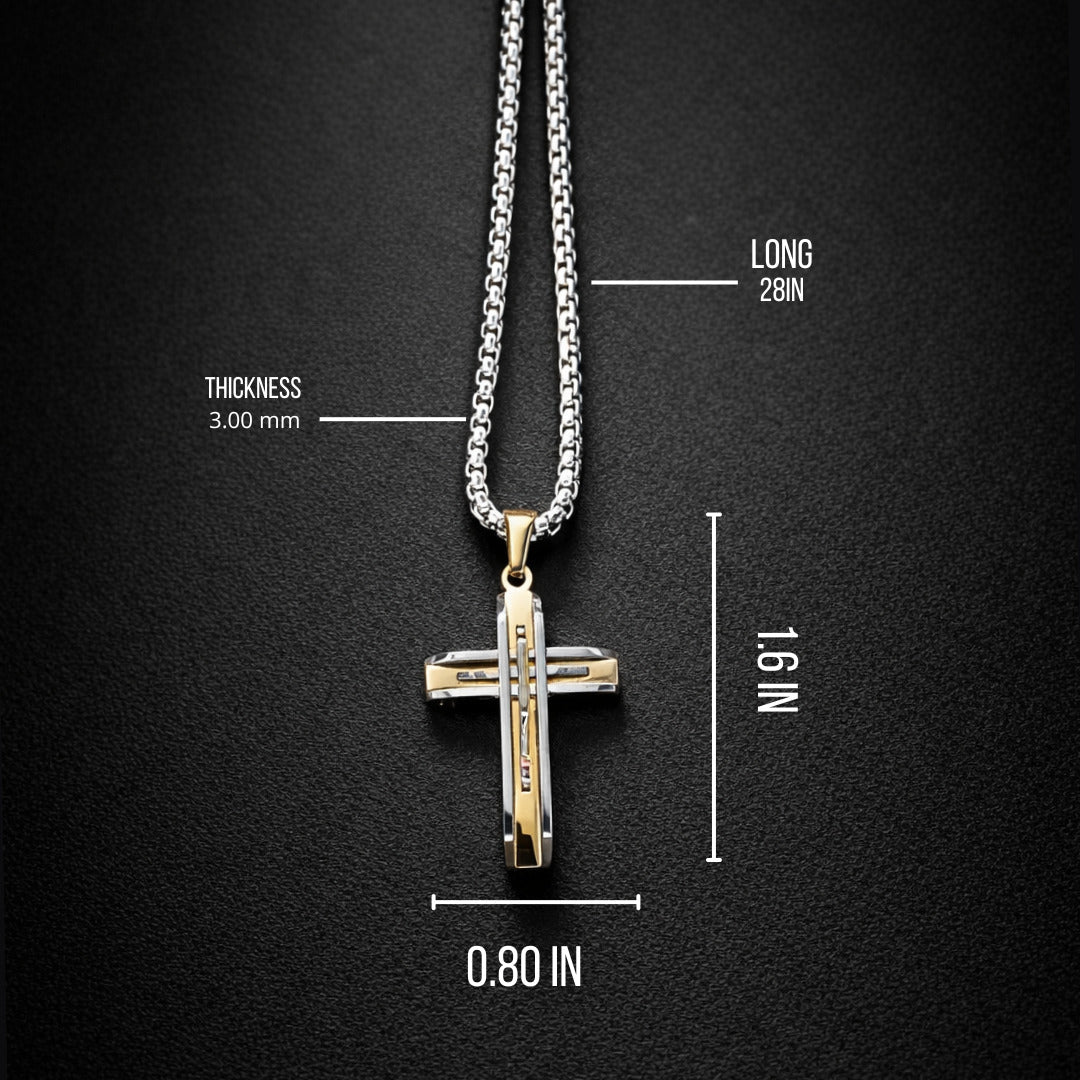 Vowryn Pureline Cross Necklace