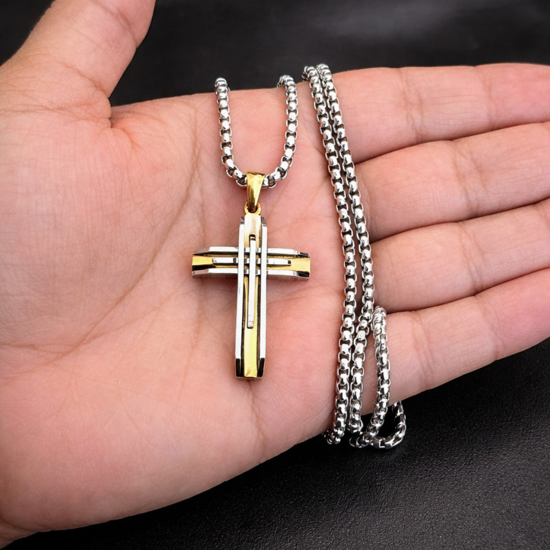 Vowryn Pureline Cross Necklace